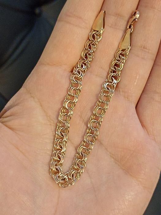 Золотой браслет цепочка