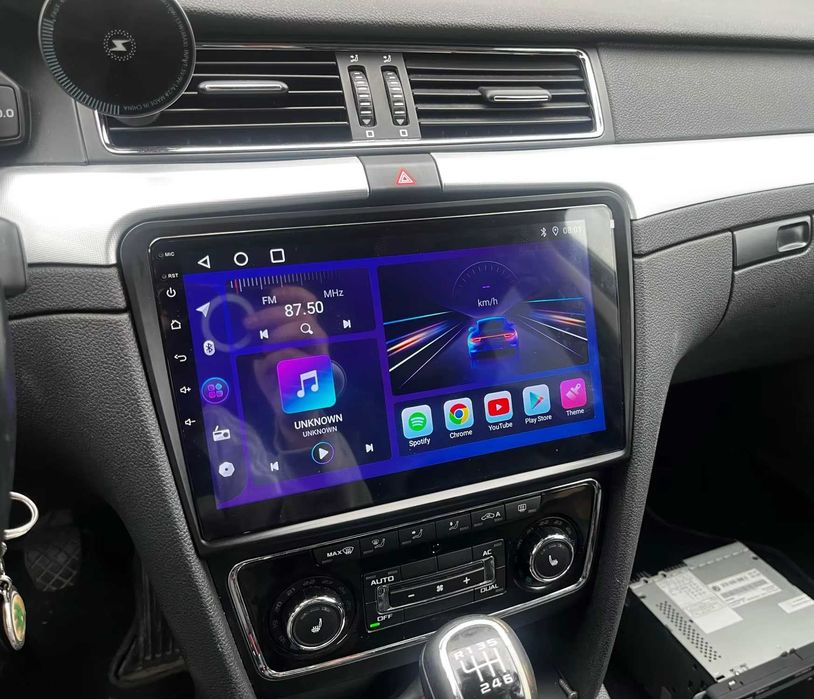 Мултимедия 10" SKODA SUPERB 2 II ANDROID 14 CARPLAY навигация GPS DSP