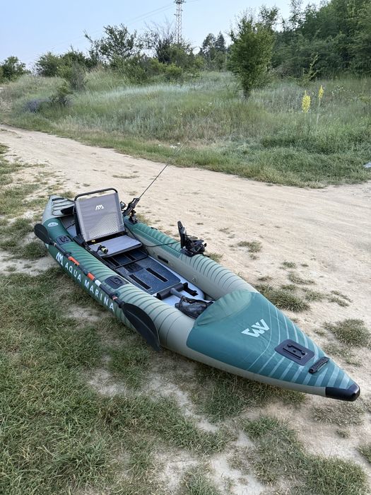 AQUA MARINA - Надуваем каяк  Caliber - 3.98 m + сонар Garmin Vivid 4CV