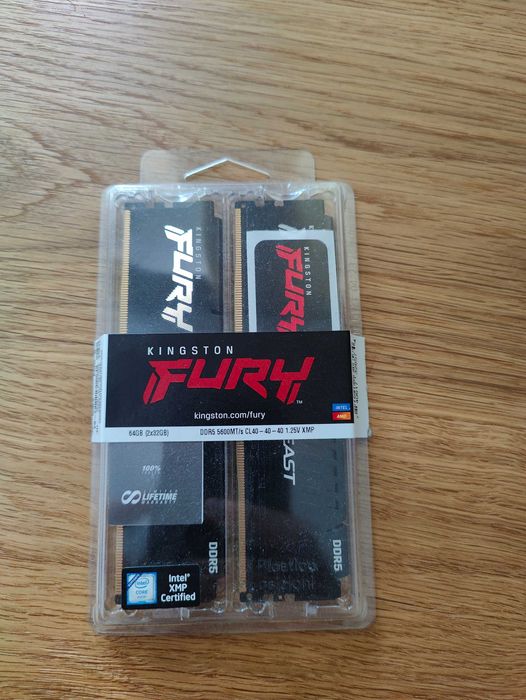 RAM памет - 64GB(2x32) kit 5600 - Kingston Fury