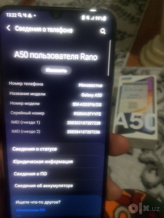 Samsung A50 holati idial