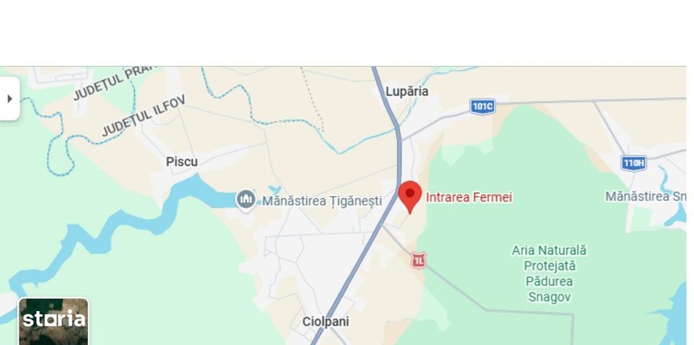 Teren 7000m²  Ciolpani - DN1
