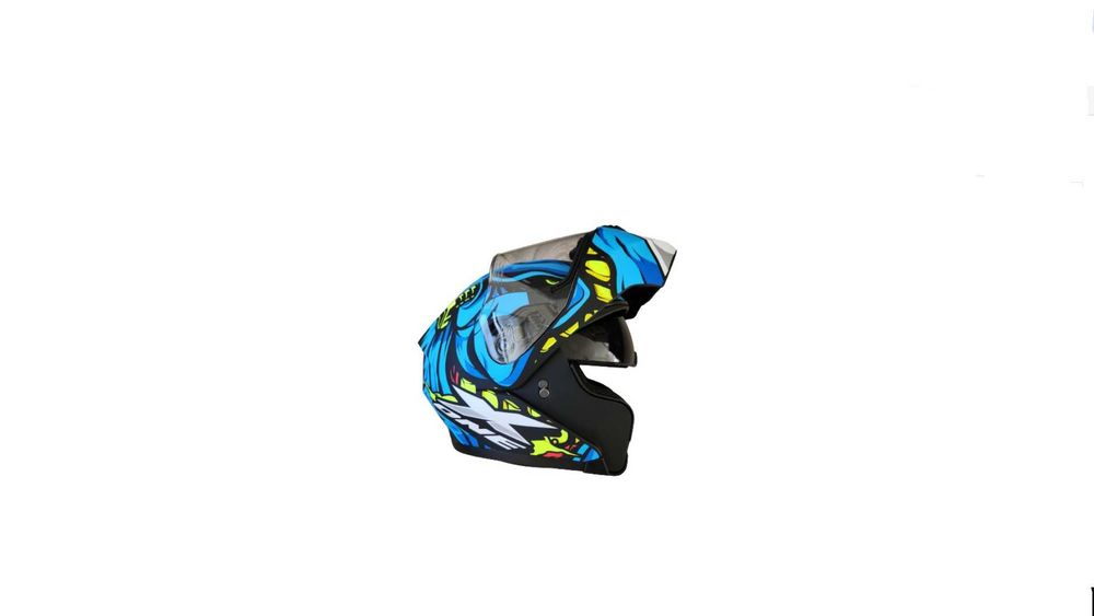 Casca Moto Scuter Atv Flip-up Cu Ochelari Retractabili