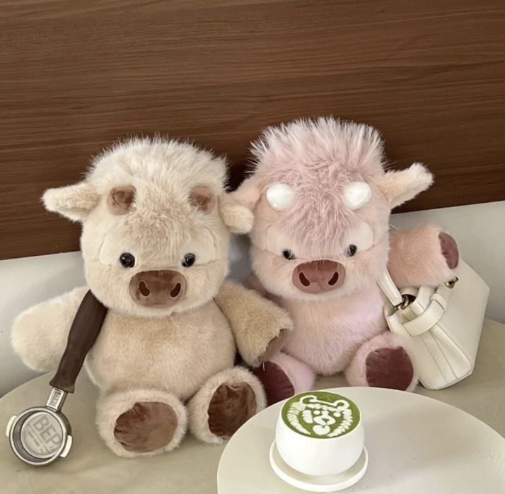 Теленок плюшевая игрушка