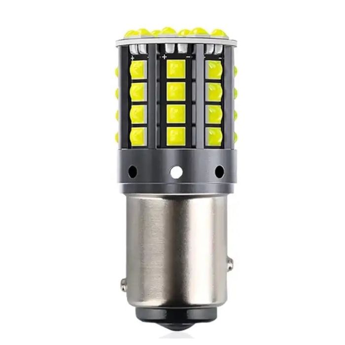 Set 2 Becuri auto LED P21/ ba15s, 44 LED SMD, Canbus, 12v, lumina alba