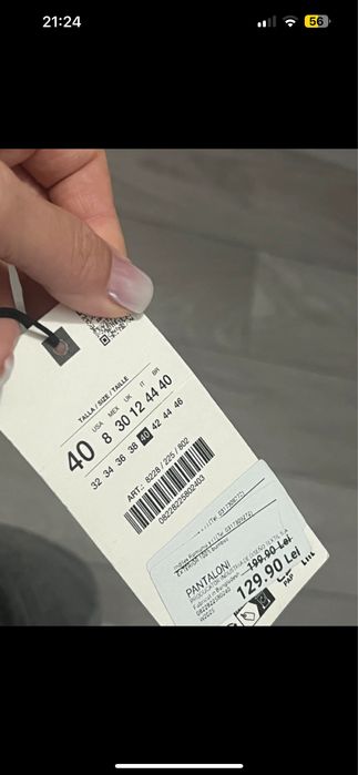 Blugi zara regular fit 40