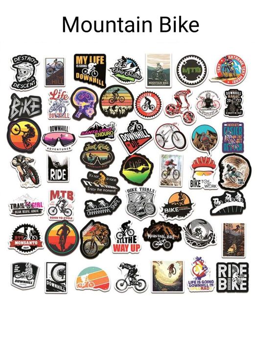 Винилови водоустойчиви стикери - 50 броя