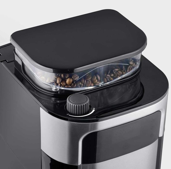 Шварц Кафемашина с мелачка Severin KA 4810, 1000W, 1.35 л, LCD дисплей