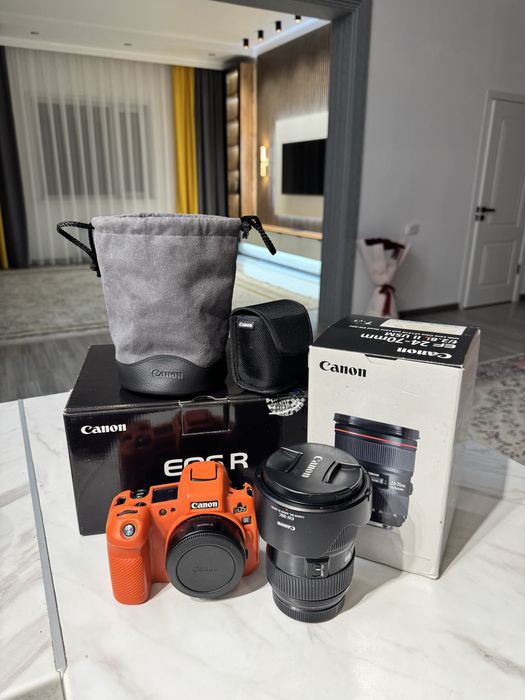 Canon R и переходник