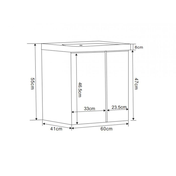 Шкаф с умивалник