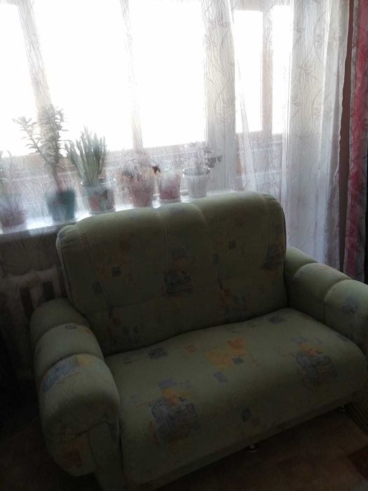 Комплект диванов 3+2 (Зелёного цвета)