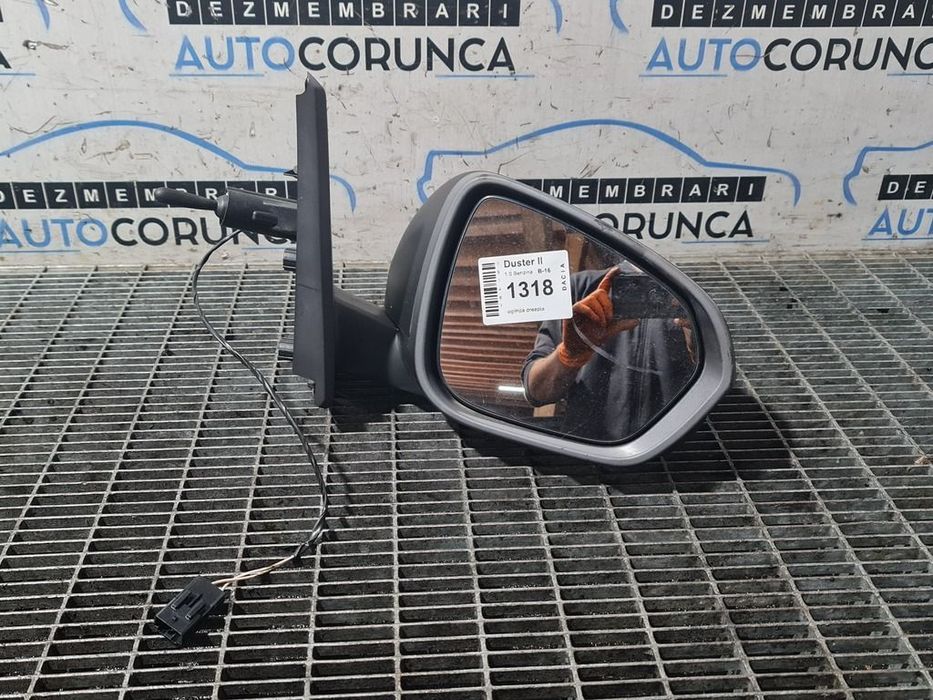 Oglinda dreapta Dacia Duster II 2018 - 2021 4 Usi KNA Gris Comete (1318) Fara rabatare
