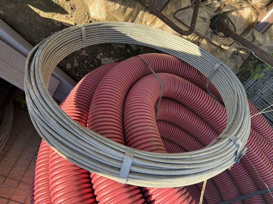 Platbanda impamantare, Conductor rotund Cofraje, tub corugat, rigola Tub cabluri, Cablu, Fibra optica