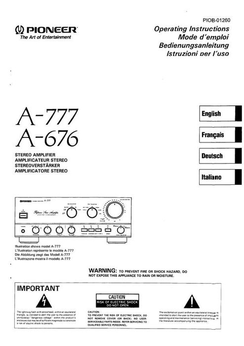 Vand amplificator Pioneer A676 integrat