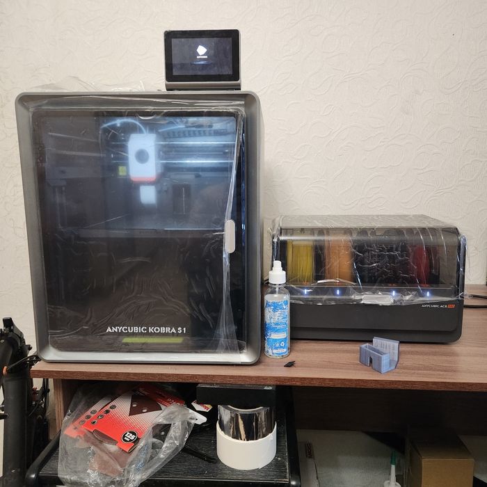 Цветной 3д принтер Anycubic kobra s1 combo