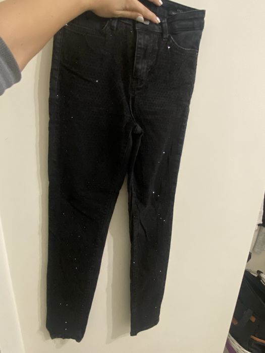 Guess Skinny High Черни дънки с камъни