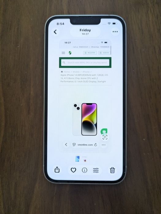 Apple iPhone 14 128GB Starlight