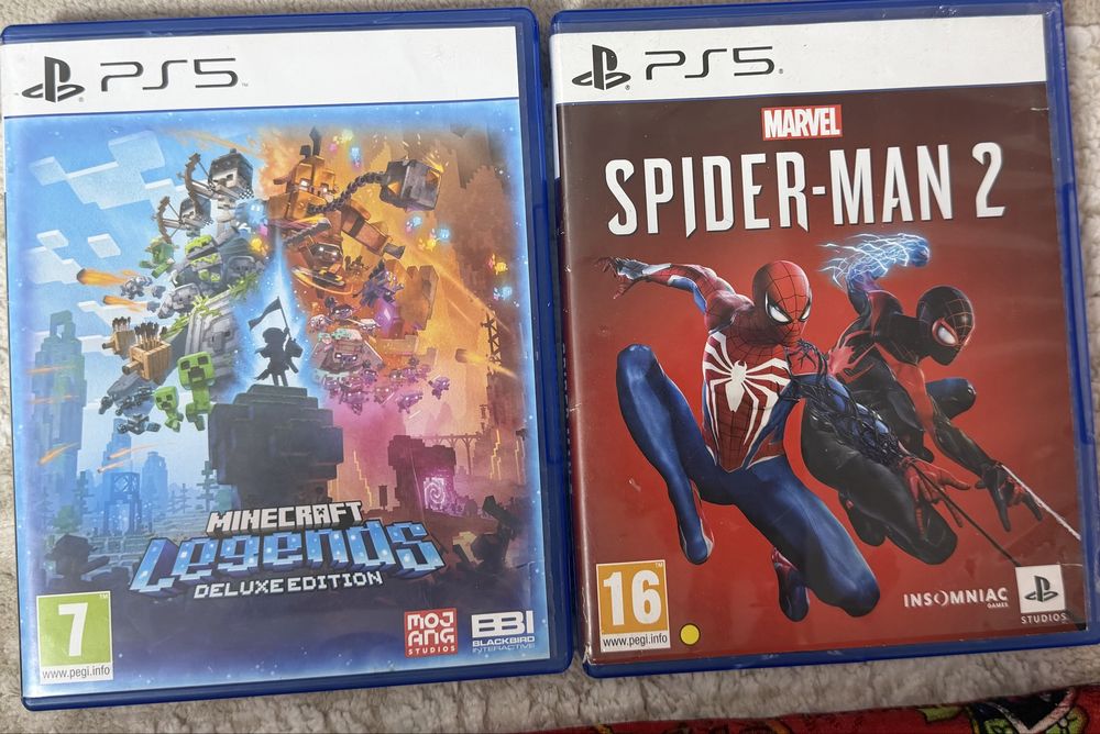Игры для PS. Spider man 2, Minecraft