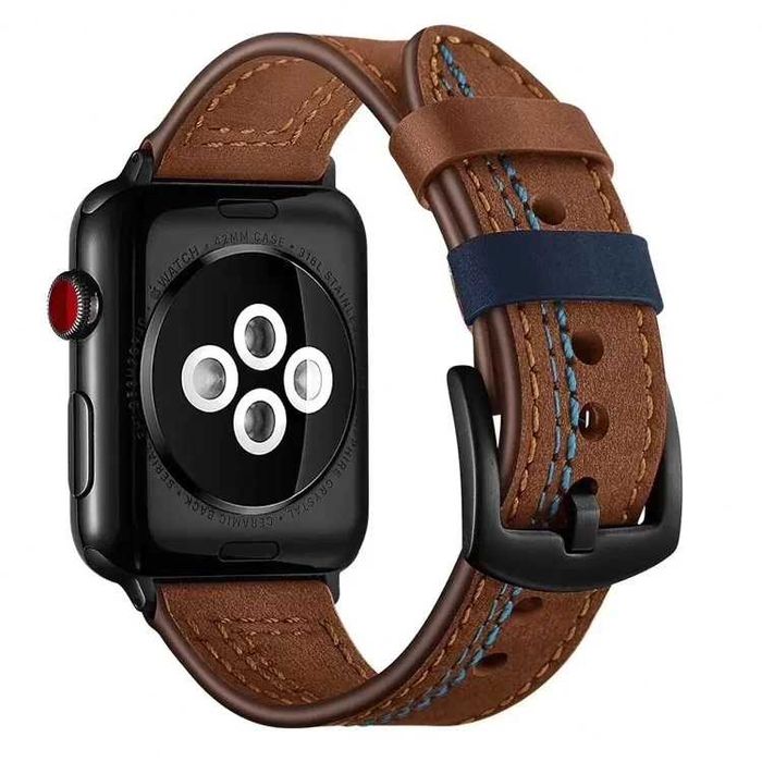Curea din piele ceas Apple Watch 10 9 8 7 6 5 SE 42mm 44mm 45mm