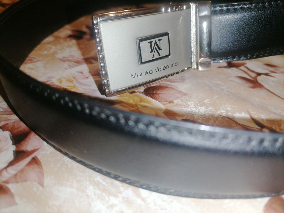 MONIKA VALENTINO Оригинал Дамски Автоматичен Колан Естествена Кожа 120