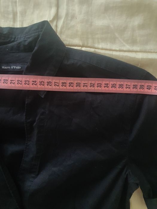 Cămașă Marc O'Polo Stretch S M neagră bumbac nouă premium maneca scurta vara