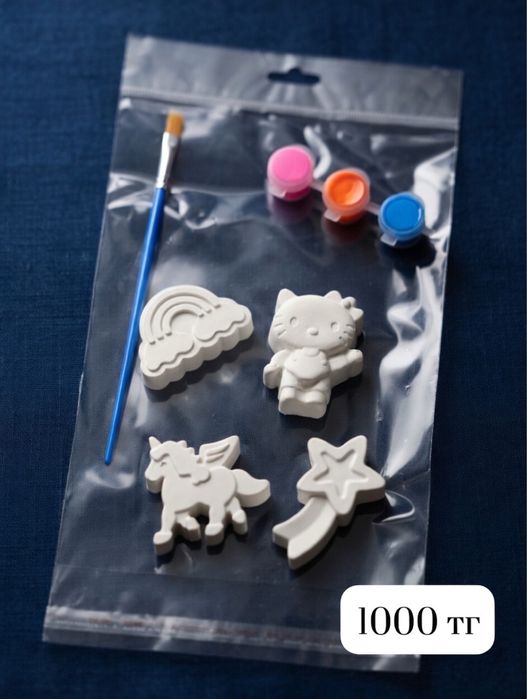 Фигурки из гипса, 3D разукрашки