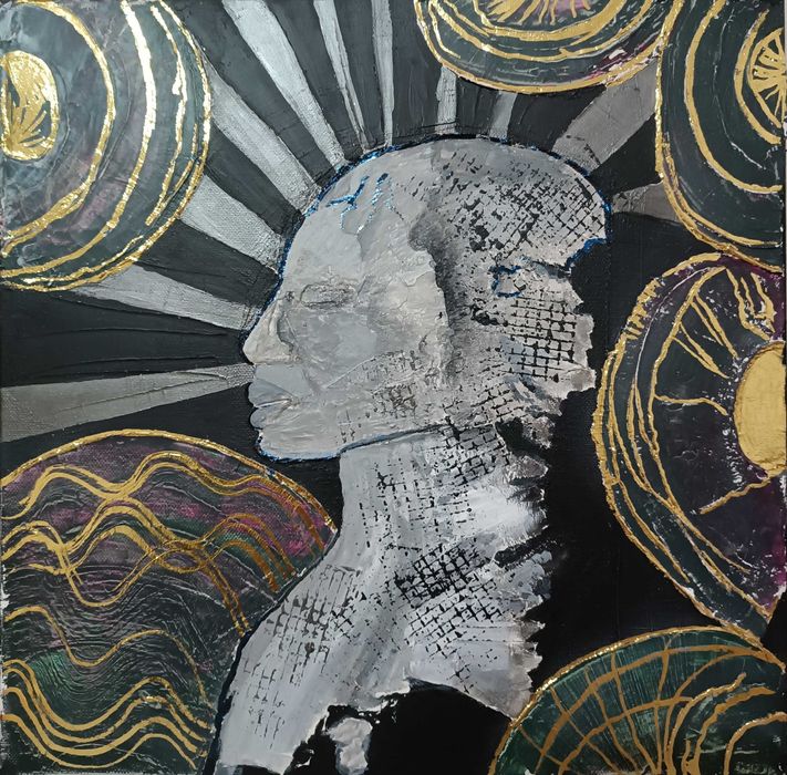 Картина златист релеф