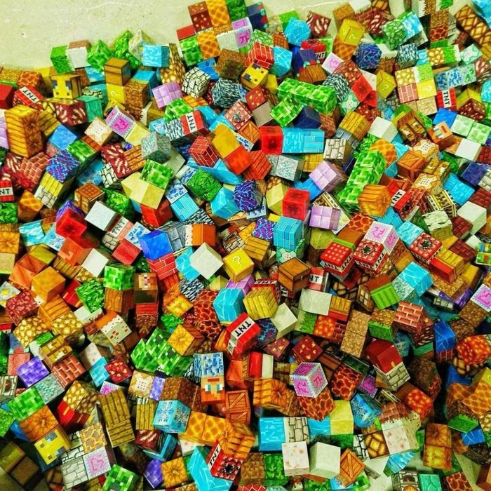 Магнитные кубики Майнкрафт