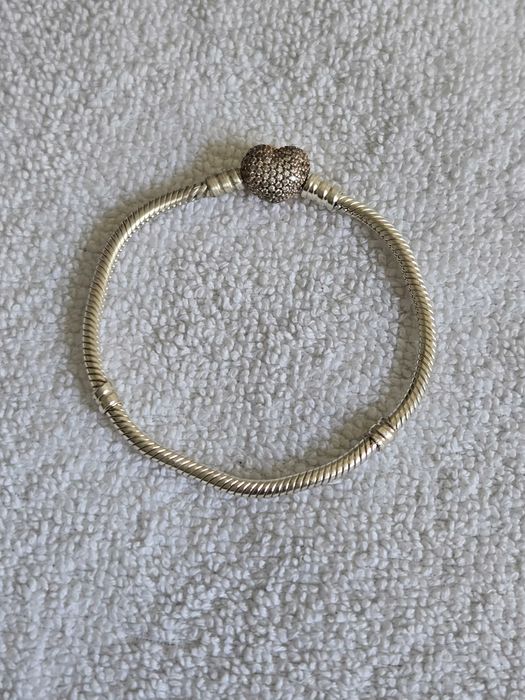 Brățară Pandora Inimă cu Pavé  17 cm