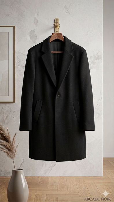 Черное пальто Zara