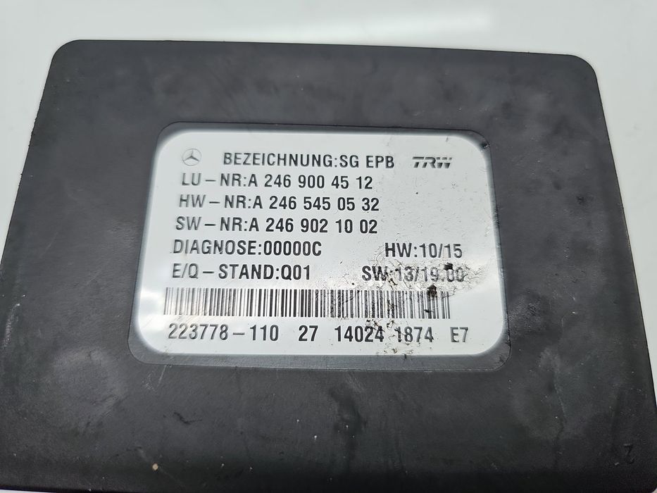 Calculator frana de mana Mercedes Clasa A (W176) [Fabr 2012-2018] A246