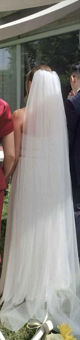 Voal mireasa lung ca nou