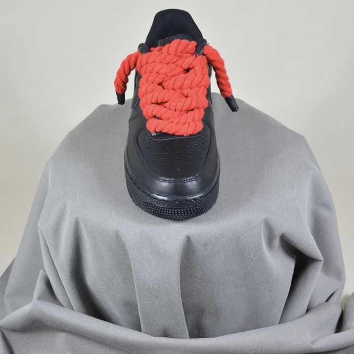 Pantofi Sport Air Force 1 Low Custom Rope Laces Rosu-100% original