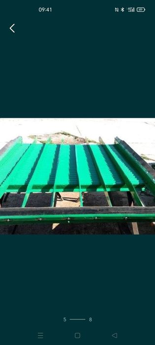 Plan înclinat, tăvițe recoltare floarea soarelui