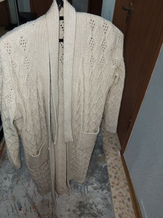 кардиган вязанный теплый