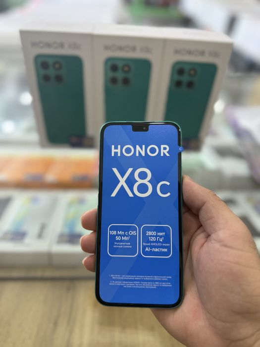 Новые смартфон Honor X8c 8/128GB в рассрочку 12 мес ПАССПОРТ ПЛАСТИК