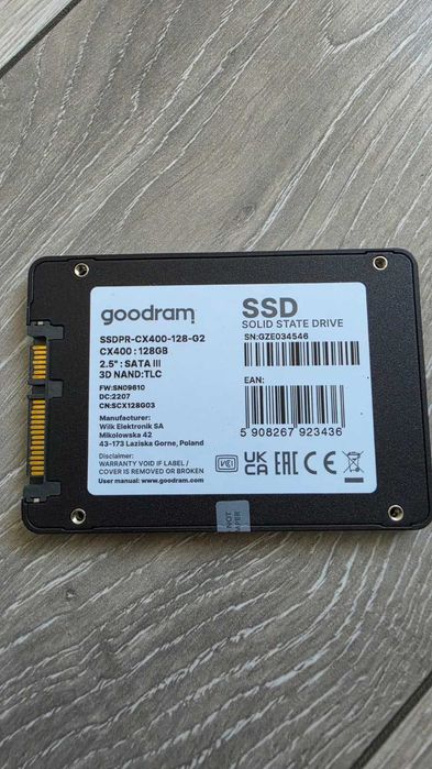 SSD Goodram CX400 128GB SATA III 2.5"