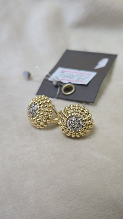 Серьги золотые ЖанТаС ломбард Астана