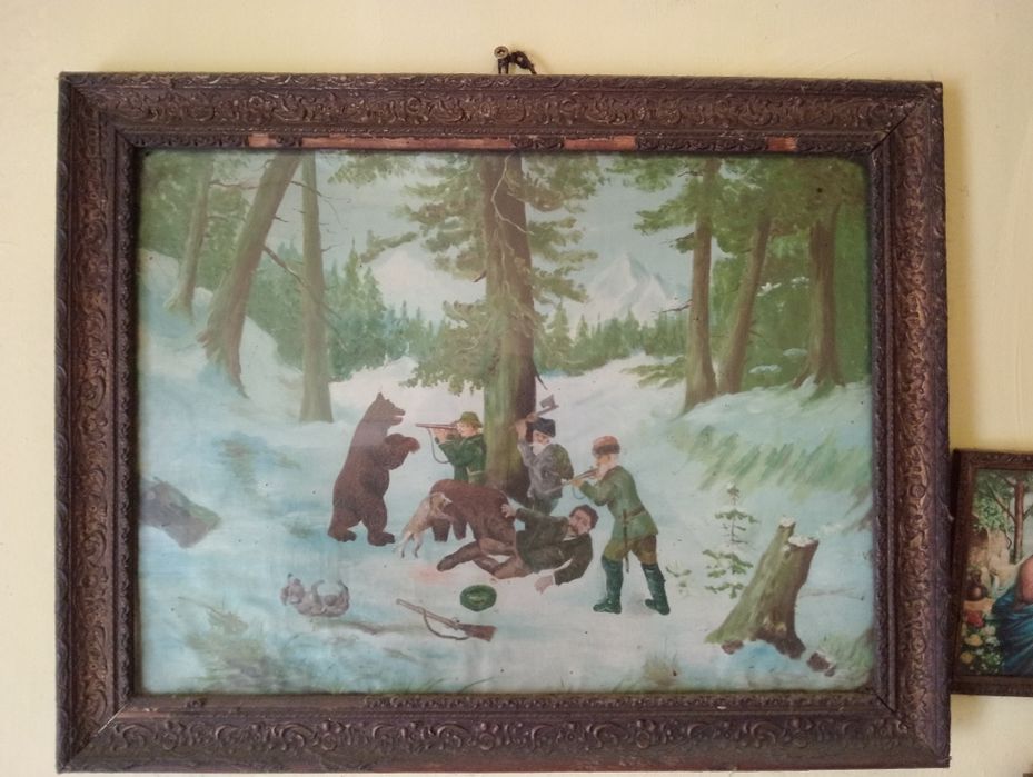 Tablou pictat manual, perioada 1900-1910 – Antic, colecție unică