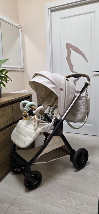 Carucior Chicco Bellagio, Amber Glow (bej deschis), 0luni+ geanta Chicco