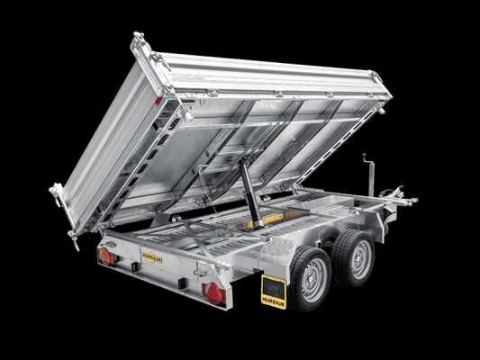 Remorca Humbaur HTK 3500.37 basculabila electric pe trei parti