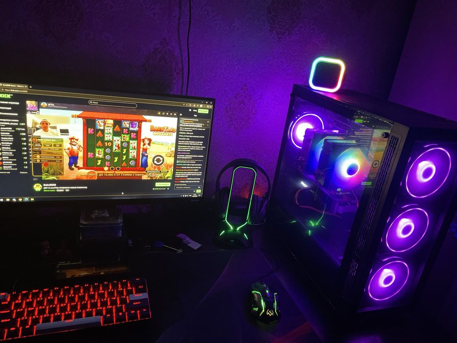 Мощный игровой сетап 56 потоков / RTX 3060 12GB / Монитор 24" IPS