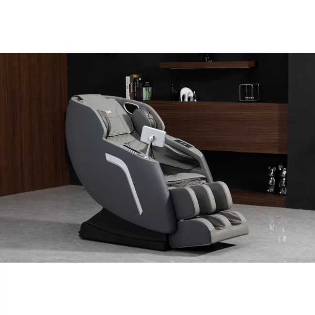 Fotoliu masaj gri cu încălzire
