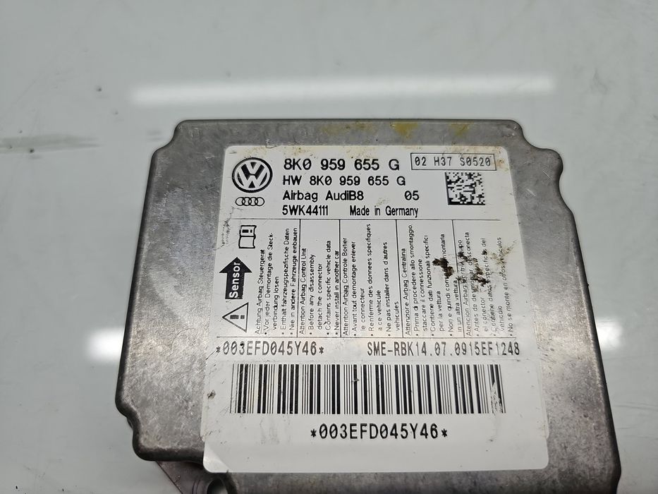 Calculator airbag AUDI A4 (8K2, B8) [Fabr 2008-2015] 8K0959655G 2.0 TD