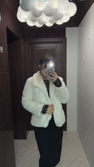 Шуба новый белый