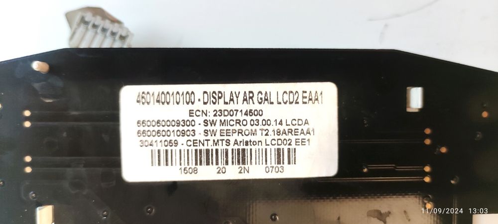 Placa afișaj, display Ariston Genus