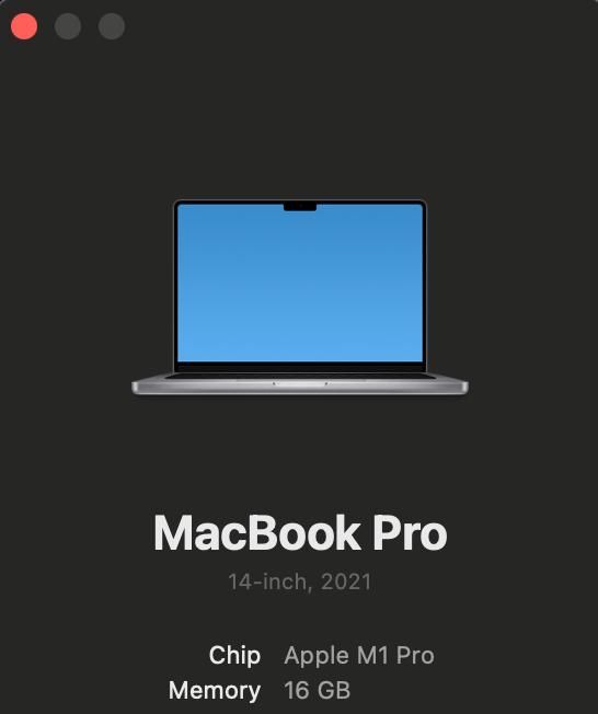 Macbook Pro M1 14 inches