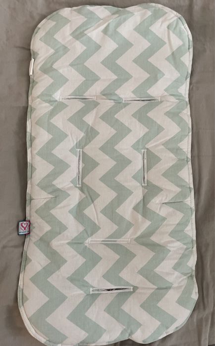 Комплект памучна подложка за количка и подложка за повиване навън