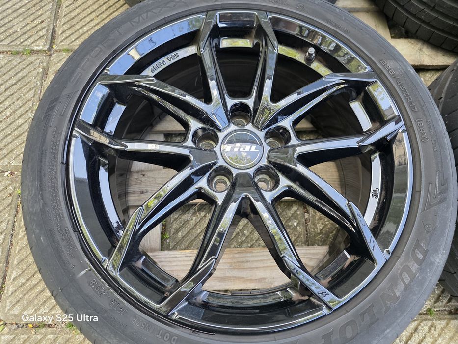 Лети джанти 17ки 5х108 Rial + летни гуми 225/45/17 Dunlop