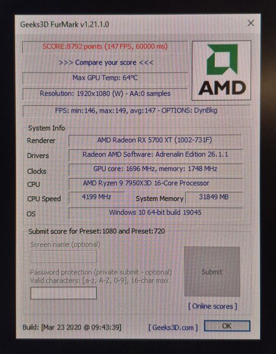 Placa video gaming AMD Radeon 5700 XT 8GB GDDR6 256bit Nitro+